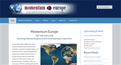 Desktop Screenshot of momentumeurope.org
