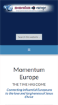 Mobile Screenshot of momentumeurope.org