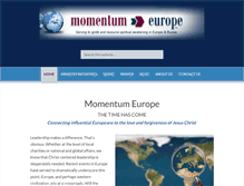Tablet Screenshot of momentumeurope.org