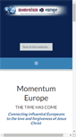 Mobile Screenshot of blog.momentumeurope.org